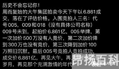 大午集团为什么被拍卖(6.861亿元成交！大午集团已被整体拍卖) (http://www.cangchou.com/) 网络快讯 第2张